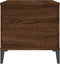 vidaXL - Salontafel - 90x44,5x45 - cm - bewerkt - hout - bruin - eikenkleur