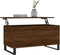 vidaXL - Salontafel - 90x44,5x45 - cm - bewerkt - hout - bruin - eikenkleur