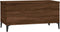 vidaXL - Salontafel - 90x44,5x45 - cm - bewerkt - hout - bruin - eikenkleur