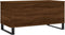 vidaXL - Salontafel - 90x44,5x45 - cm - bewerkt - hout - bruin - eikenkleur