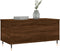 vidaXL - Salontafel - 90x44,5x45 - cm - bewerkt - hout - bruin - eikenkleur
