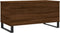vidaXL - Salontafel - 90x44,5x45 - cm - bewerkt - hout - bruin - eikenkleur