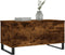 vidaXL - Salontafel - 90x44,5x45 - cm - bewerkt - hout - gerookt - eikenkleurig