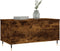 vidaXL - Salontafel - 90x44,5x45 - cm - bewerkt - hout - gerookt - eikenkleurig