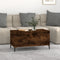 vidaXL - Salontafel - 90x44,5x45 - cm - bewerkt - hout - gerookt - eikenkleurig