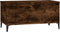 vidaXL - Salontafel - 90x44,5x45 - cm - bewerkt - hout - gerookt - eikenkleurig