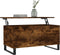 vidaXL - Salontafel - 90x44,5x45 - cm - bewerkt - hout - gerookt - eikenkleurig