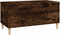 vidaXL - Salontafel - 90x44,5x45 - cm - bewerkt - hout - gerookt - eikenkleurig