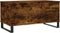 vidaXL - Salontafel - 90x44,5x45 - cm - bewerkt - hout - gerookt - eikenkleurig