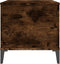 vidaXL - Salontafel - 90x44,5x45 - cm - bewerkt - hout - gerookt - eikenkleurig