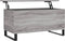 vidaXL - Salontafel - 90x44,5x45 - cm - bewerkt - hout - grijs - sonoma - eikenkleurig