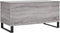 vidaXL - Salontafel - 90x44,5x45 - cm - bewerkt - hout - grijs - sonoma - eikenkleurig