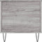 vidaXL - Salontafel - 90x44,5x45 - cm - bewerkt - hout - grijs - sonoma - eikenkleurig
