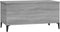 vidaXL - Salontafel - 90x44,5x45 - cm - bewerkt - hout - grijs - sonoma - eikenkleurig