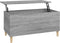 vidaXL - Salontafel - 90x44,5x45 - cm - bewerkt - hout - grijs - sonoma - eikenkleurig
