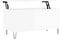 vidaXL - Salontafel - 90x44,5x45 - cm - bewerkt - hout - hoogglans - wit
