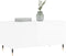vidaXL - Salontafel - 90x44,5x45 - cm - bewerkt - hout - hoogglans - wit
