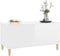 vidaXL - Salontafel - 90x44,5x45 - cm - bewerkt - hout - hoogglans - wit