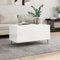 vidaXL - Salontafel - 90x44,5x45 - cm - bewerkt - hout - hoogglans - wit