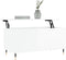 vidaXL - Salontafel - 90x44,5x45 - cm - bewerkt - hout - hoogglans - wit