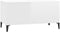 vidaXL - Salontafel - 90x44,5x45 - cm - bewerkt - hout - hoogglans - wit