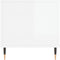 vidaXL - Salontafel - 90x44,5x45 - cm - bewerkt - hout - hoogglans - wit