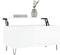 vidaXL - Salontafel - 90x44,5x45 - cm - bewerkt - hout - hoogglans - wit