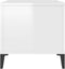 vidaXL - Salontafel - 90x44,5x45 - cm - bewerkt - hout - hoogglans - wit