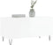 vidaXL - Salontafel - 90x44,5x45 - cm - bewerkt - hout - hoogglans - wit