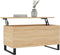 vidaXL - Salontafel - 90x44,5x45 - cm - bewerkt - hout - sonoma - eikenkleurig