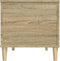 vidaXL - Salontafel - 90x44,5x45 - cm - bewerkt - hout - sonoma - eikenkleurig