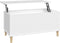 vidaXL - Salontafel - 90x44,5x45 - cm - bewerkt - hout - wit