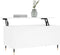 vidaXL - Salontafel - 90x44,5x45 - cm - bewerkt - hout - wit