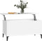 vidaXL - Salontafel - 90x44,5x45 - cm - bewerkt - hout - wit