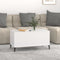 vidaXL - Salontafel - 90x44,5x45 - cm - bewerkt - hout - wit