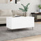 vidaXL - Salontafel - 90x44,5x45 - cm - bewerkt - hout - wit