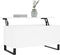 vidaXL - Salontafel - 90x44,5x45 - cm - bewerkt - hout - wit
