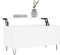 vidaXL - Salontafel - 90x44,5x45 - cm - bewerkt - hout - wit