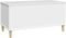 vidaXL - Salontafel - 90x44,5x45 - cm - bewerkt - hout - wit