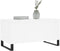 vidaXL - Salontafel - 90x44,5x45 - cm - bewerkt - hout - wit