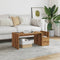 vidaXL - Salontafel - 90x45x35 - cm - bewerkt - hout - artisan - eikenkleurig