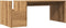 vidaXL - Salontafel - 90x45x35 - cm - bewerkt - hout - artisan - eikenkleurig