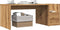 vidaXL - Salontafel - 90x45x35 - cm - bewerkt - hout - artisan - eikenkleurig