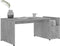 vidaXL - Salontafel - 90x45x35 - cm - bewerkt - hout - betongrijs