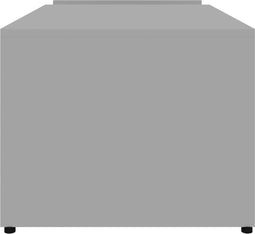 vidaXL - Salontafel - 90x45x35 - cm - bewerkt - hout - hoogglans - grijs