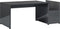 vidaXL - Salontafel - 90x45x35 - cm - bewerkt - hout - hoogglans - grijs