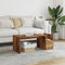 vidaXL - Salontafel - 90x45x35 - cm - bewerkt - hout - oud - houtkleurig