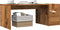 vidaXL - Salontafel - 90x45x35 - cm - bewerkt - hout - oud - houtkleurig