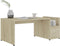 vidaXL - Salontafel - 90x45x35 - cm - bewerkt - hout - sonoma - eikenkleurig
