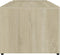 vidaXL - Salontafel - 90x45x35 - cm - bewerkt - hout - sonoma - eikenkleurig